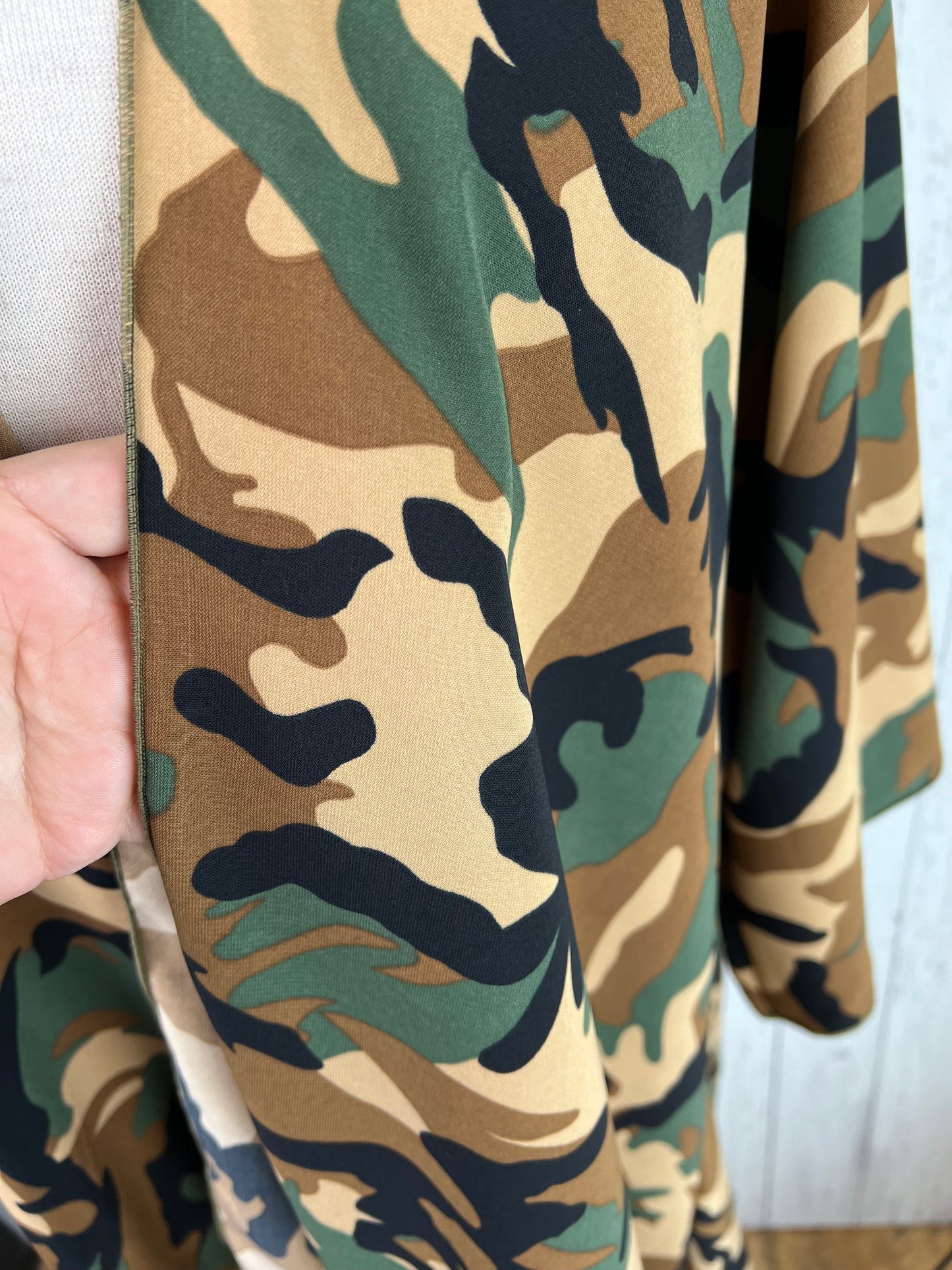 Camo Short Sleeve Kimono