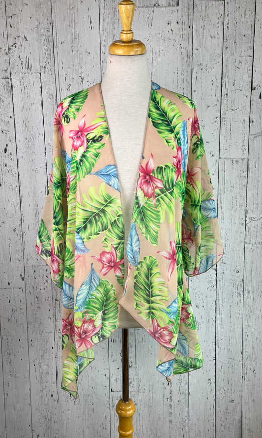 Tropical Breeze Sleeved Kimono (Various Lengths )