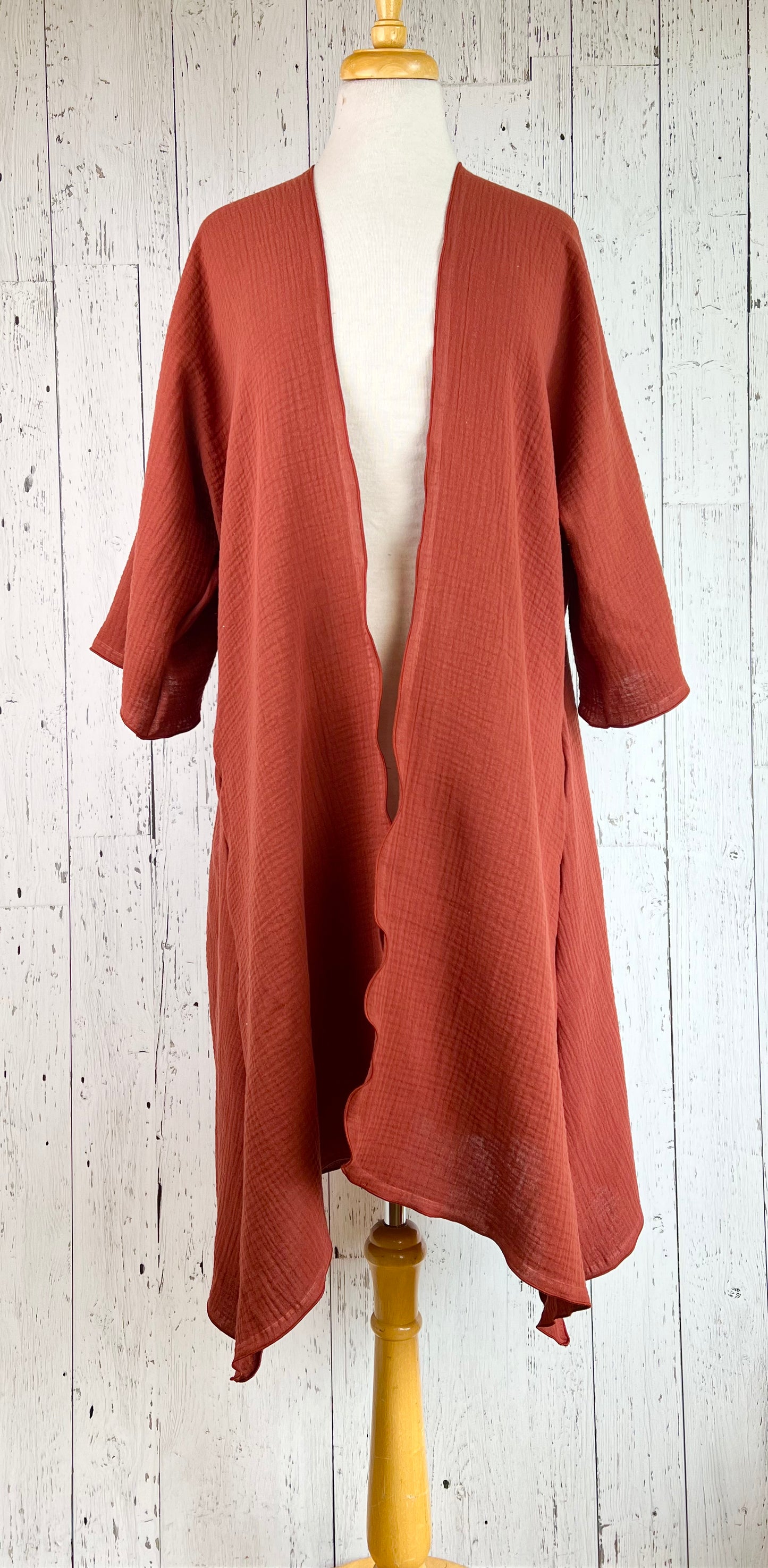 Auburn Organic Cotton Sleeved Kimono