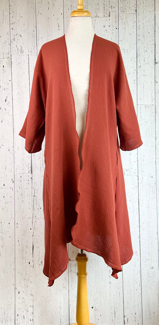 Auburn Organic Cotton Sleeved Kimono