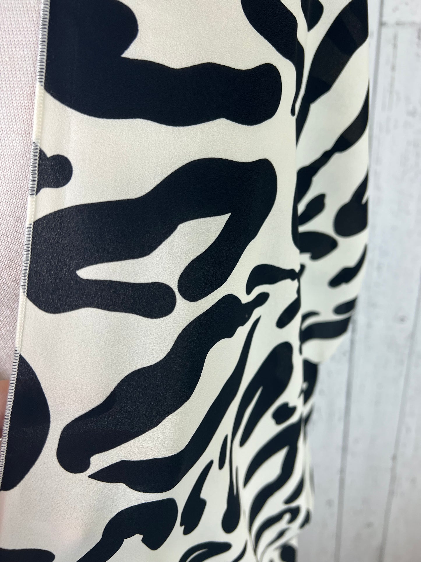 Cream & Black Animal Print Sleeved Kimono Various Lengths