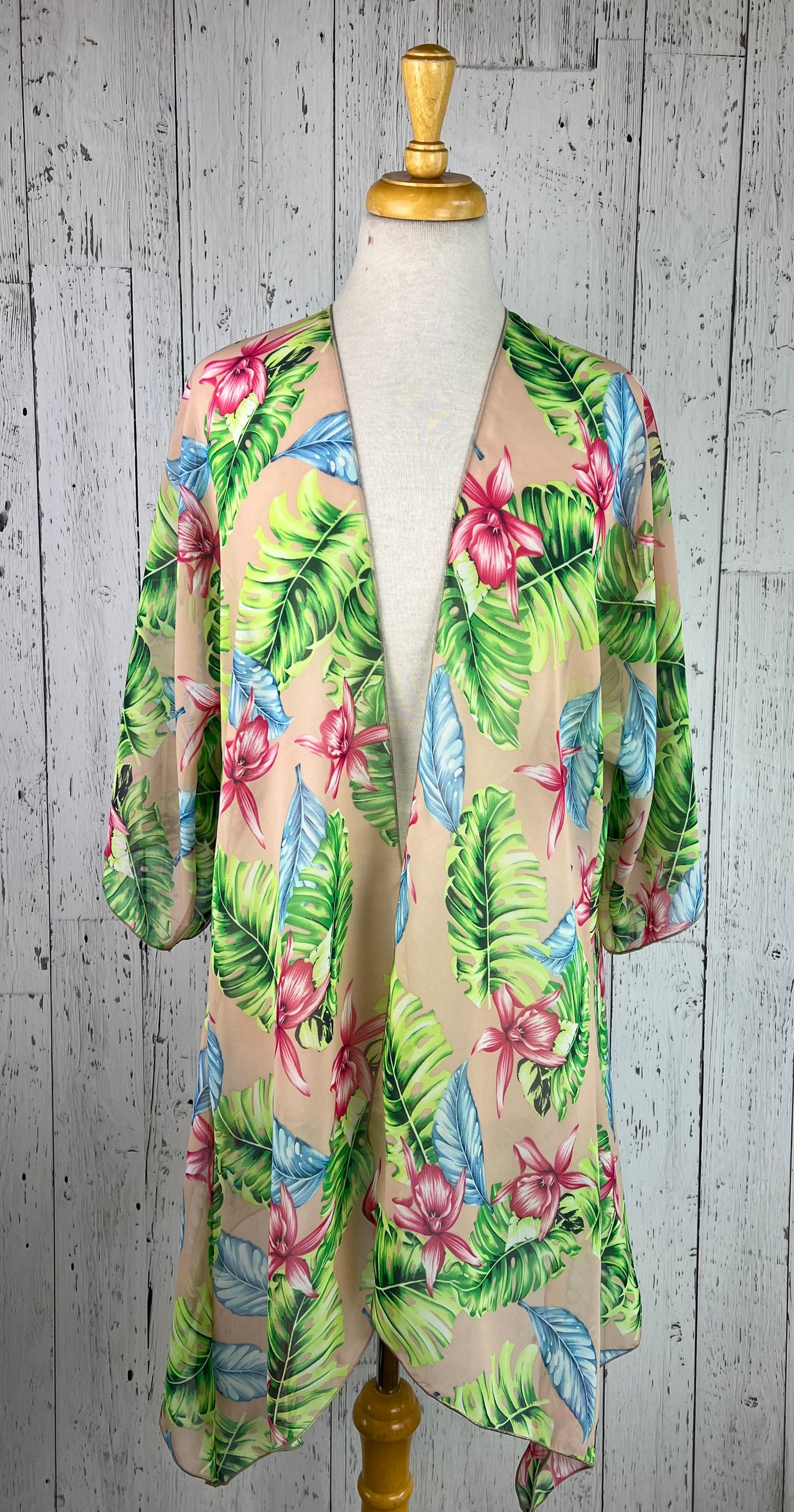 Tropical Breeze Sleeved Kimono (Various Lengths )
