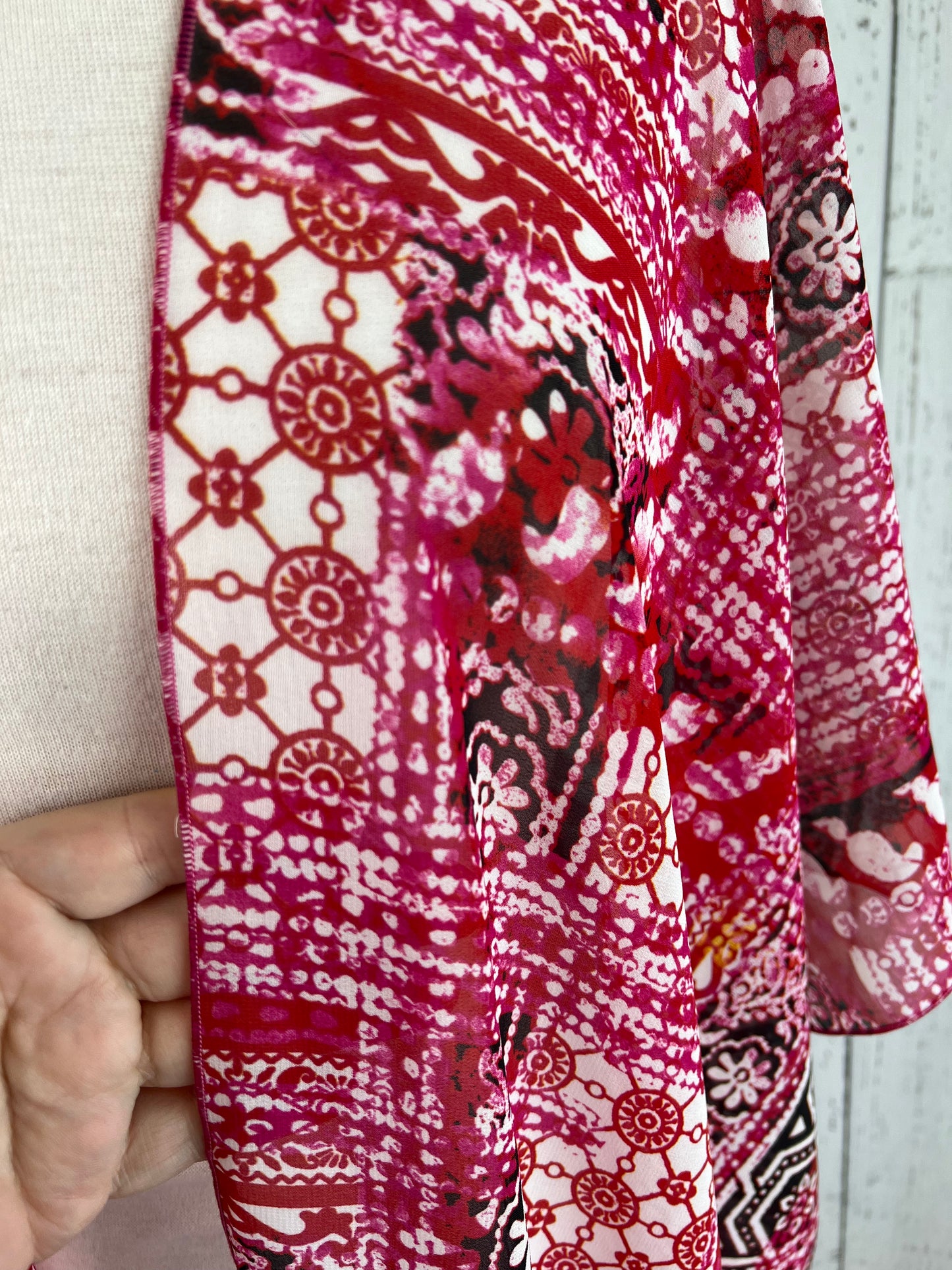 Pink & Red Party Short Sleeve Kimono