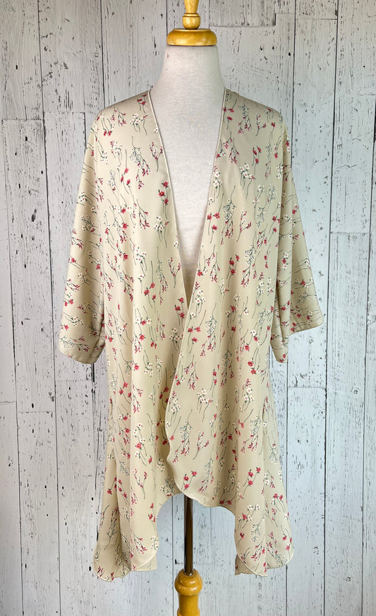 Spring Meadow Sleeved Kimono Mid Length