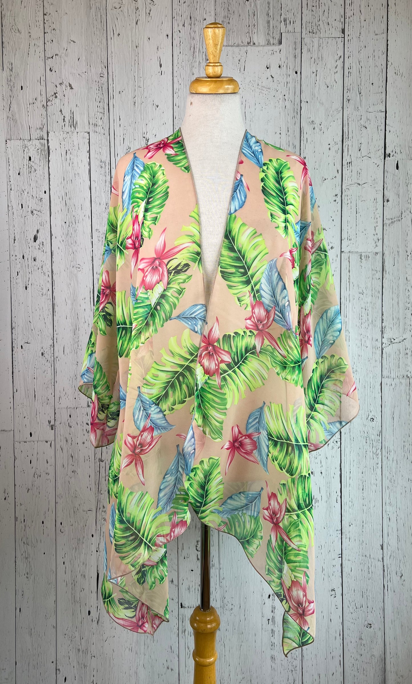 Tropical Breeze Sleeved Kimono (Various Lengths )