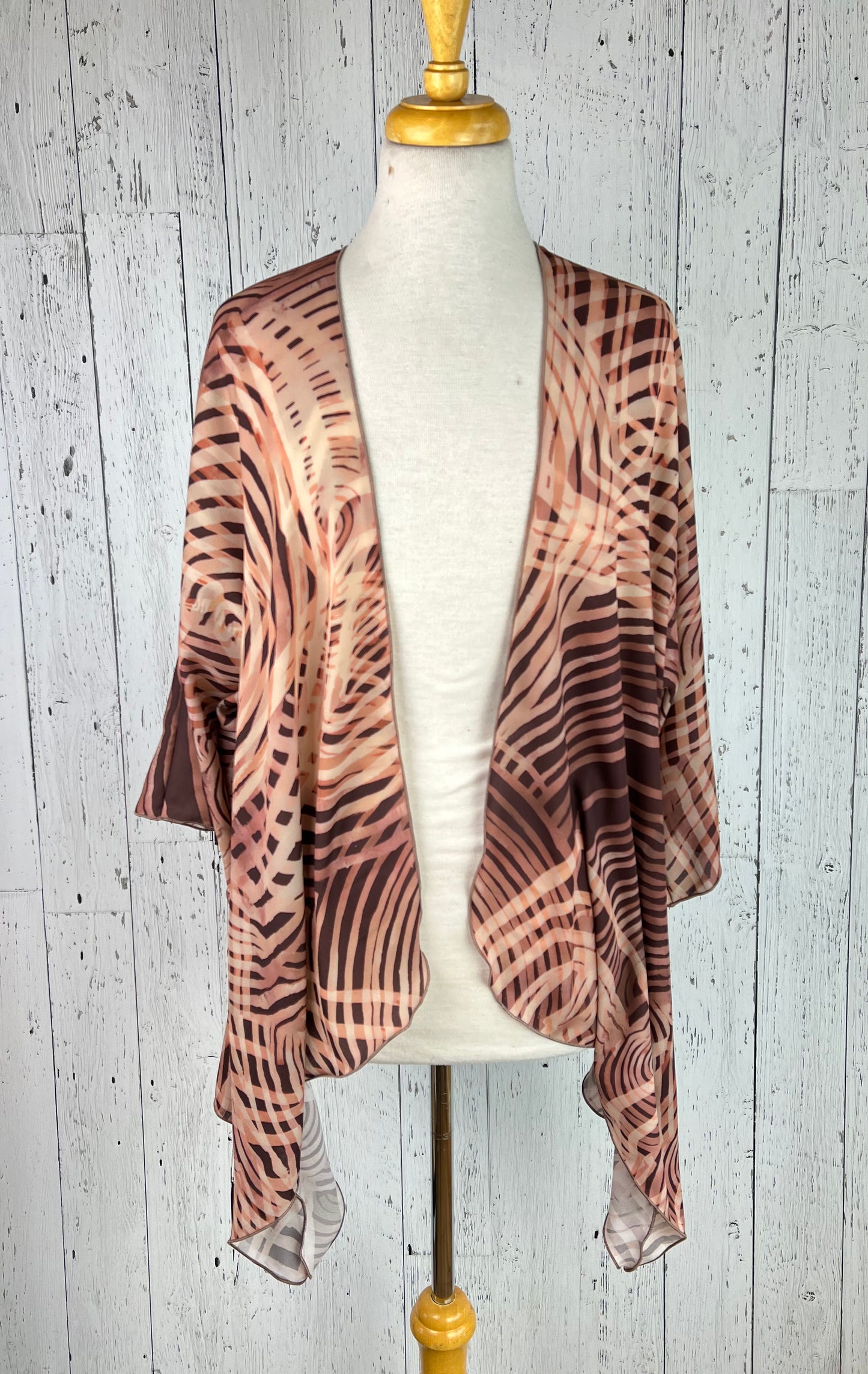 Tiger Stripes Sleeved Kimono (Various Lengths )
