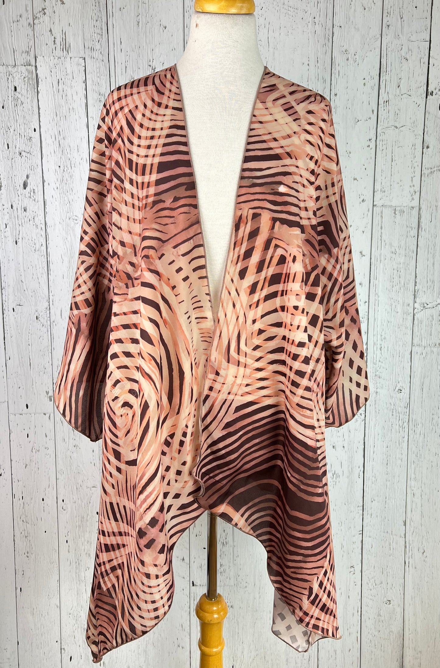 Tiger Stripes Sleeved Kimono (Various Lengths )