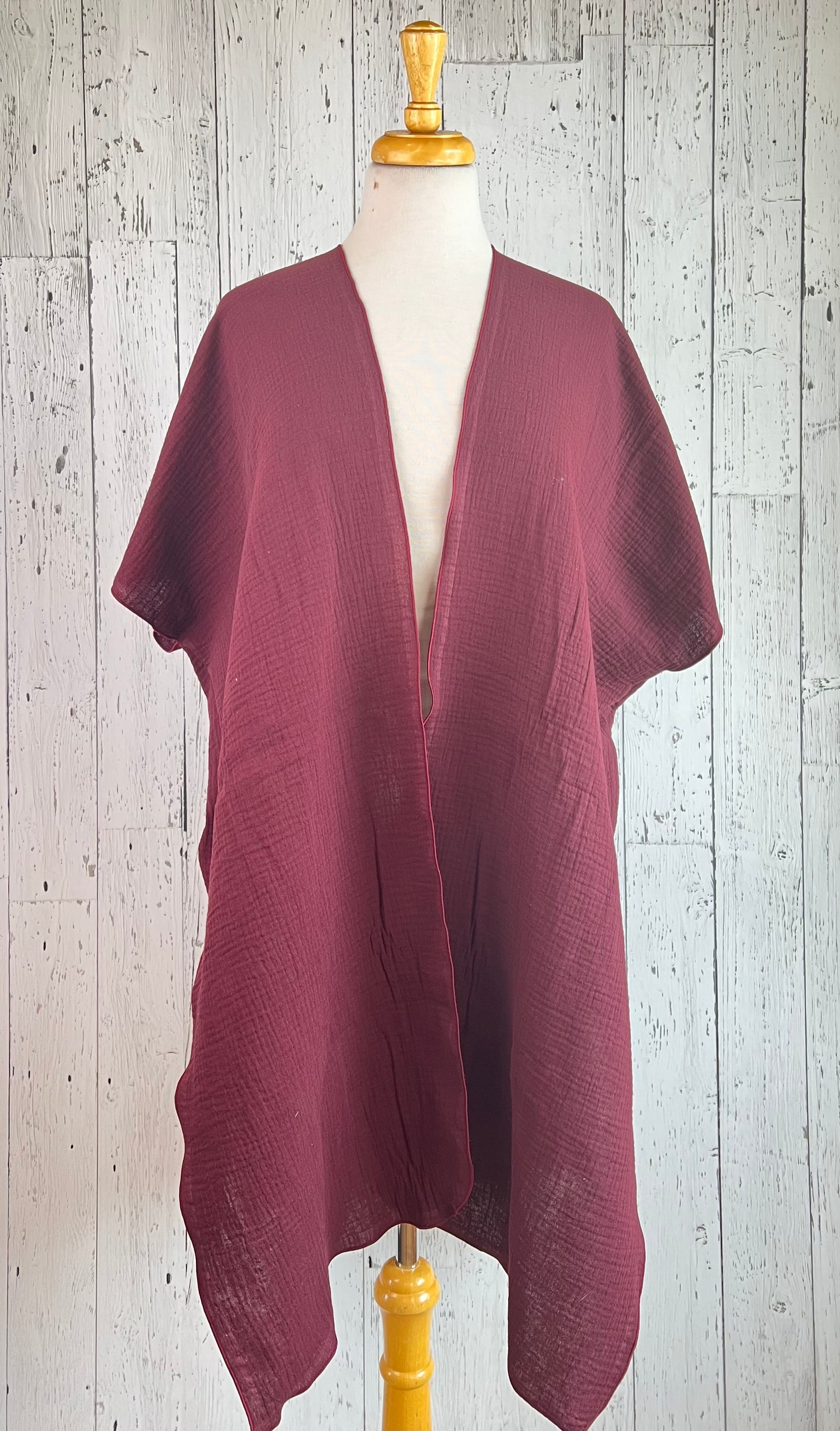 Mulberry Organic Cotton Short Sleeve Kimono