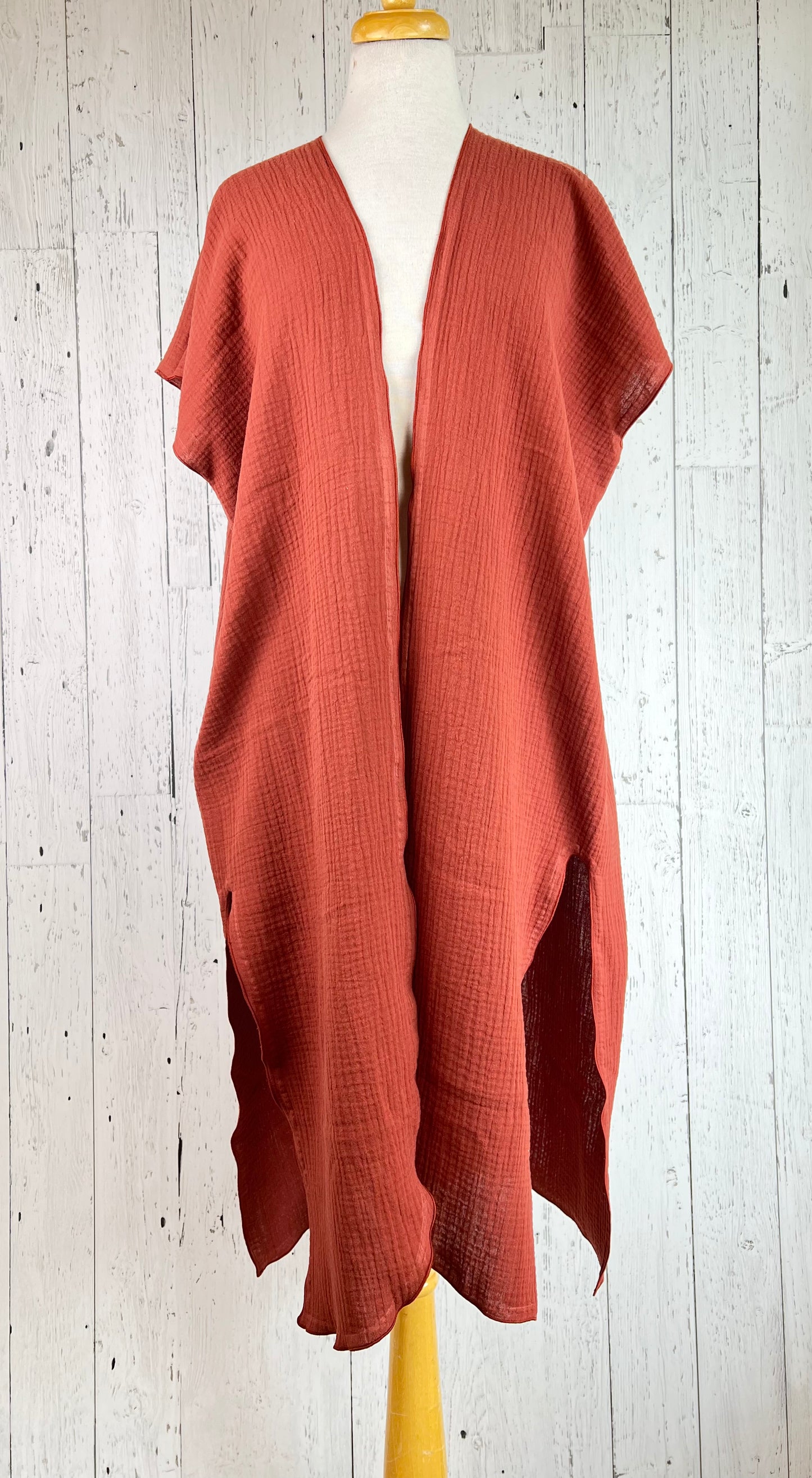 Auburn Organic Cotton Short Sleeve Kimono