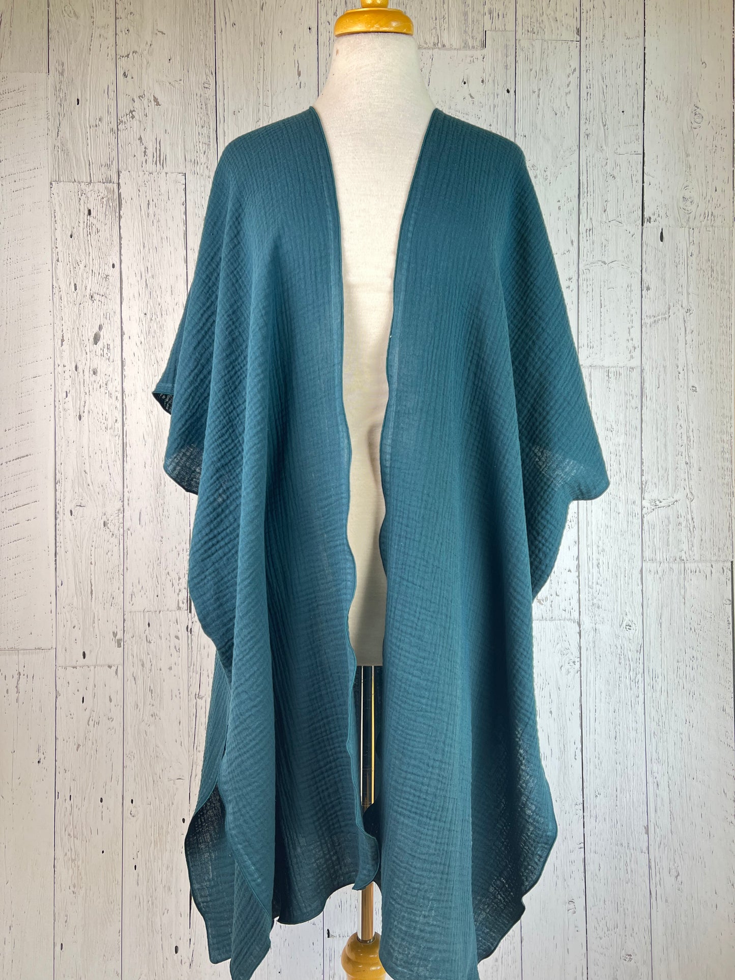 Lagoon Organic Cotton Short Sleeve Kimono
