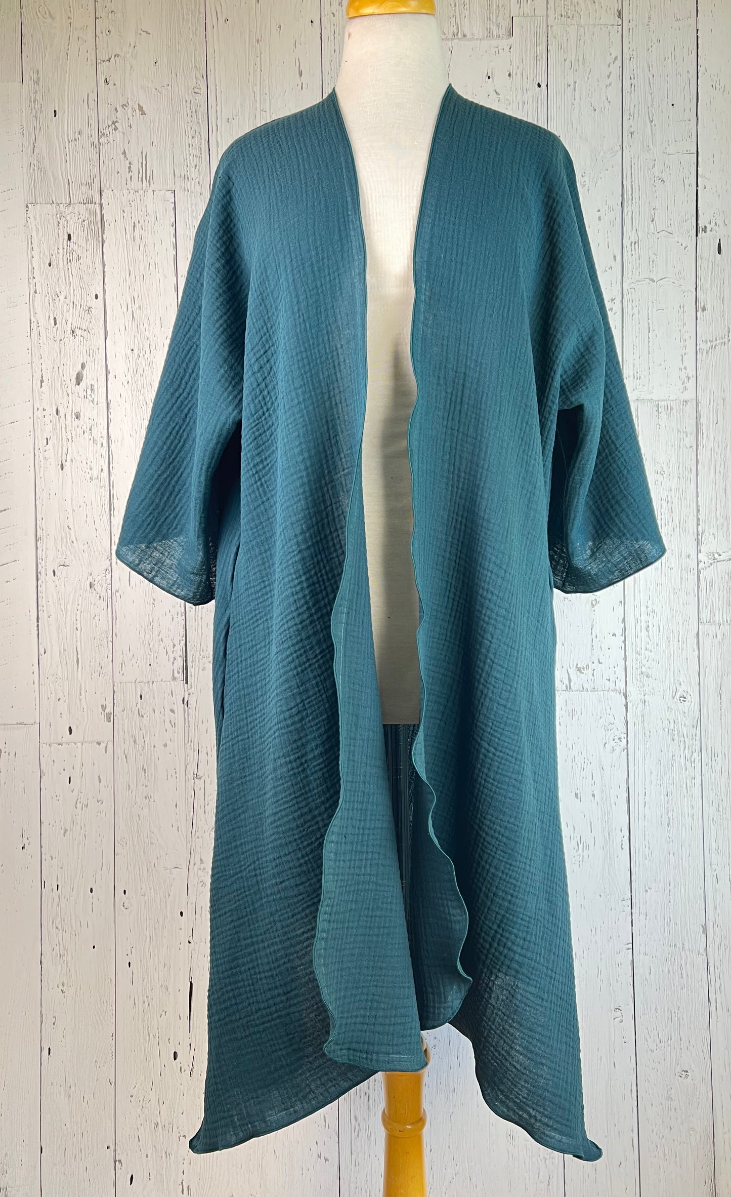 Lagoon Organic Cotton Sleeved Kimono